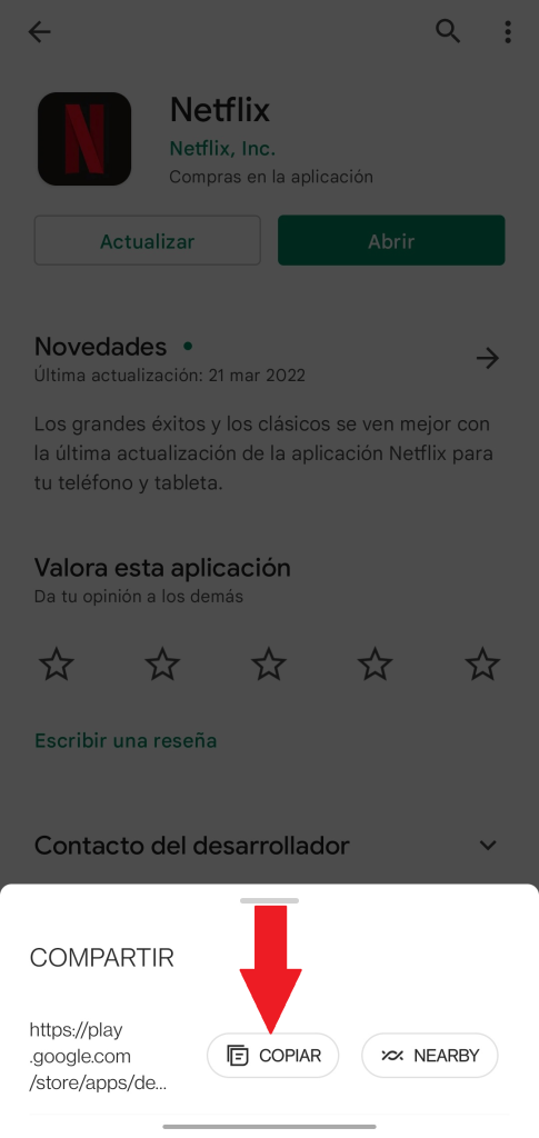 descargar un archivo APK de Google Play